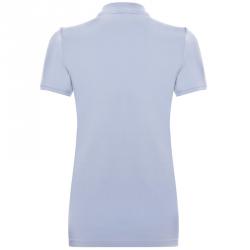 مملوكة مسبقًا تيشيرت بولو بربري بريت أزرق سماوي كم قصير M