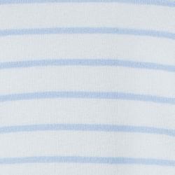 Pre Owned بلوفر بربري بريت أبيض وأزرق مخطط M