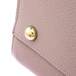 Pre Owned حقيبة يد بربري كينتربري صغيرة جلد ديربي كاروهات هاوس أرجوانية فاتحة