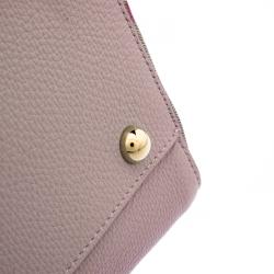 Pre Owned حقيبة يد بربري كينتربري صغيرة جلد ديربي كاروهات هاوس أرجوانية فاتحة