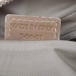 Burberry Pink/Grey House Check Coated Canvas Messenger Bag