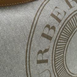Pre Owned Burberry Brown Canvas Crossbody Bag
