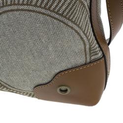 Pre Owned Burberry Brown Canvas Crossbody Bag