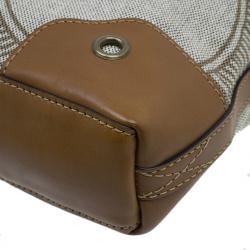 Pre Owned Burberry Brown Canvas Crossbody Bag