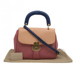Burberry Tri Color Leather Medium DK88 Top Handle Bag
