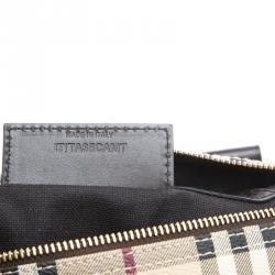 مملوكة مسبقًا Burberry Choco Haymarket Check PVC Chester Bowling Bag