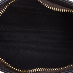 Pre Owned Burberry Brown Haymarket Check PVC Small Aston Sling Bag