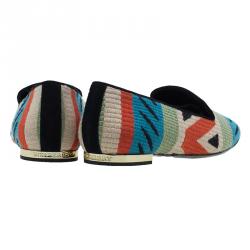 Pre Owned Burberry Prosum Multicolor Hoadley Tapestry Smoking Slippers Size 37