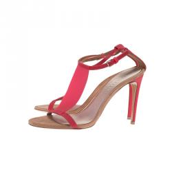 مملوكة مسبقًا صندل بربري برورسوم فينيل أحمر مقاس 39