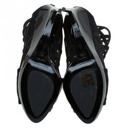 Pre Owned بوت للكاحل بربري برورسم ادينسايد كعب روكى سويدي أسود مقاس 39