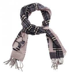 مملوكة مسبقًا وشاح بربري نوفاتشيك ثنائية اللون كشمير