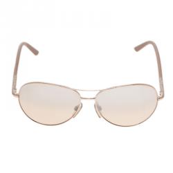 Pre Owned Burberry Gold 3053 Aviators