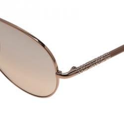 Pre Owned Burberry Gold 3053 Aviators