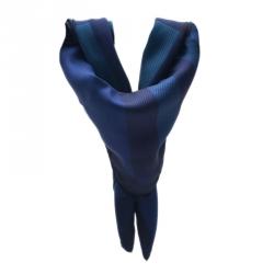 Pre Owned وشاح بربري نوفاشيك مربع أزرق كحلي