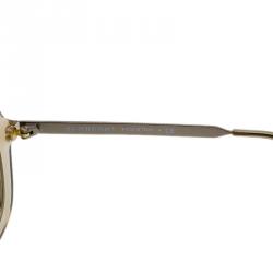 Pre Owned Burberry Brown Oversized Round Sunglasses