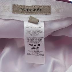 Pre Owned كاب بربري نيوزبوي كروهات نوفا تش يك قطن أحمر مقاس L