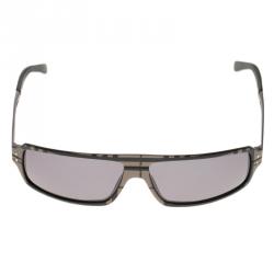 Burberry Grey Novecheck Print 8394 Shield Sunglasses