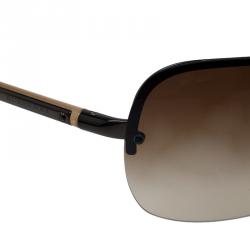 Pre Owned Burberry Brown Shield Sunglasses