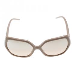 Pre Owned Burberry Beige B4107 Oversized Sunglasses