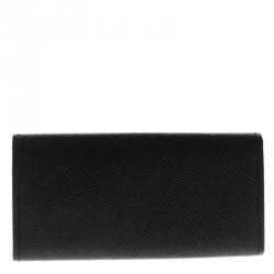 Pre Owned Burberry Black Leather 4 Key Case Holder