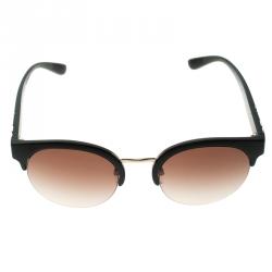 Pre Owned Burberry Brown/Black B 4241 Half Rim Sunglasses