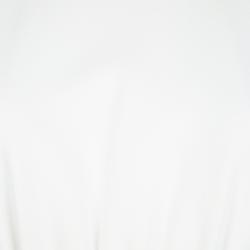 Pre Owned Burberry White Stretch Ponte Turtle Neck Dress M
