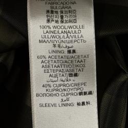 مملوكة مسبقًا Burberry London Green Wool Double Breasted Belted Overcoat M