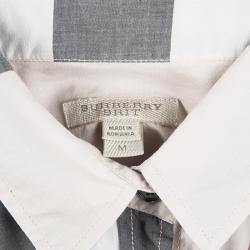 Pre Owned Burberry Brit Beige Novacheck Cotton Long Sleeve Button Front Shirt M