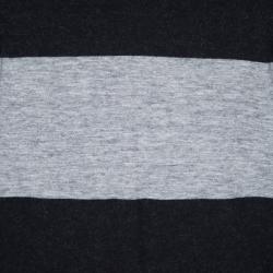 Pre Owned Burberry Brit Navy Blue and Grey Knit Long Sleeve Top M