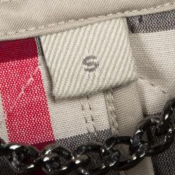 Pre Owned Burberry Brit Beige Diamond Quilted Button Front Jacket S