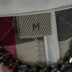 Pre Owned جاكيت بربري بريت أوف وايت نمط ماسي مبطن بأزرار أمامية M