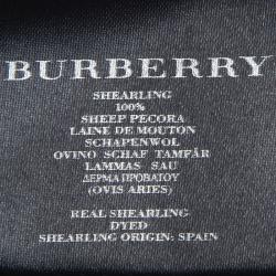 Pre Owned Burberry Prorsum Black Sheep Shearling Jacket S