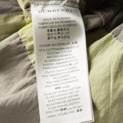 مملوكة مسبقًا فستان بربري بريت قصير مجمع قطن كاروهات متعدد الألوان L