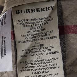 Pre Owned Burberry Brit Beige Diamond Quilted Button Front Jacket
