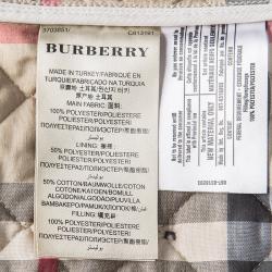 Pre Owned Burberry Brit Beige Diamond Quilted Button Front Jacket S