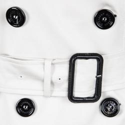 مملوكة مسبقًا معطف بربري لندن واق من المطر حزام صدر مزدوج بيج XS