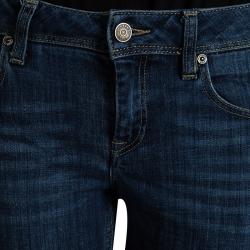 Pre Owned Burberry Brit Indigo Washed Denim Kensington Slim Fit Jeans S/M