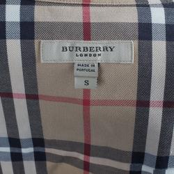 Pre Owned بلوزة بربري نوفاتشيك 3/4 أكمام قطن S