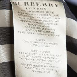 Burberry London Black Wool Pant Suit S