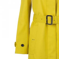 Burberry Chartreuse Yellow Bondedcotton Trenchcoat XS