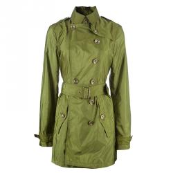 Burberry olive green trench on sale coat