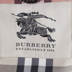 Pre Owned Burberry Black Kensington Long Heritage Trench Coat S