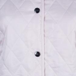 Pre Owned Burberry Nude/Pink Diamond Quilted Jacket L