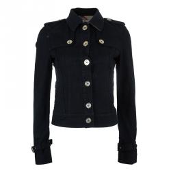 Burberry London Black Denim Jacket S Burberry | TLC