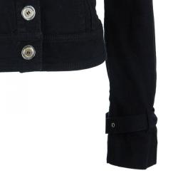 Pre Owned Burberry London Black Denim Jacket S