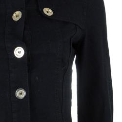 Pre Owned Burberry London Black Denim Jacket S