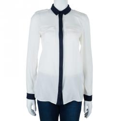مملوكة مسبقًا Burberry Colorblock Silk Shirt S