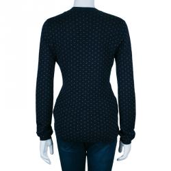 Pre Owned بلوزة بربري تريكو منقط M