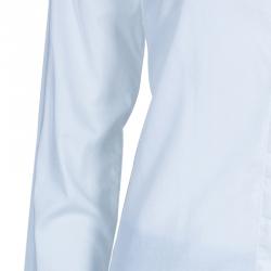 Pre Owned قميص بربري قطن أبيض XS