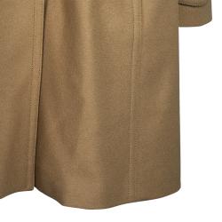 Pre Owned Burberry Beige Cashmere Tailored Coat M